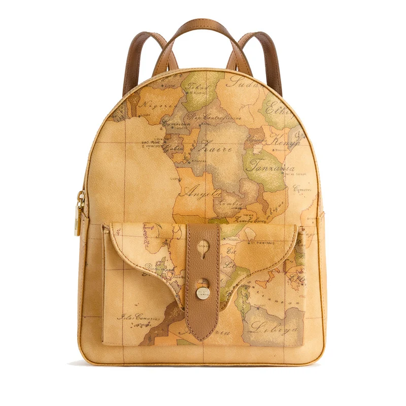 Zaino Donna 1A Classe Alviero Martini linea Escape Geo stampa Geo Classic e Cuoio LE64