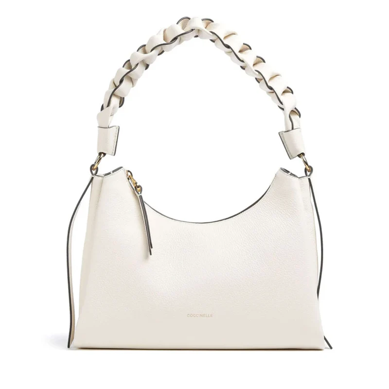 Borsa Donna a Spalla COCCINELLE in Pelle linea Boheme Small colore Pearl- Cognac