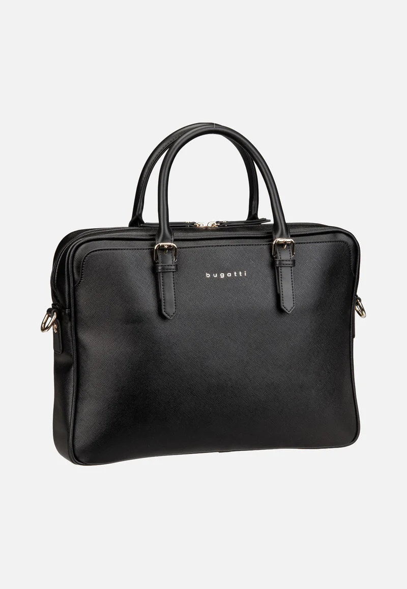Ella Saffiano Briefcase Black - Briefcase