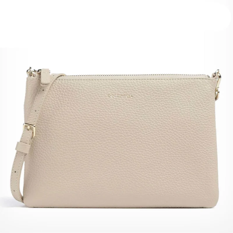 Borsa Donna a Tracolla COCCINELLE in Pelle Sandshell Linea Best Small