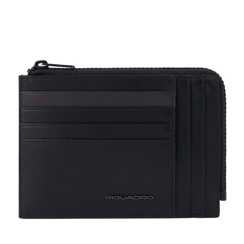 Portafoglio Uomo Porta Carte PIQUADRO In Pelle Nera Linea Tiger - PU1243W122R