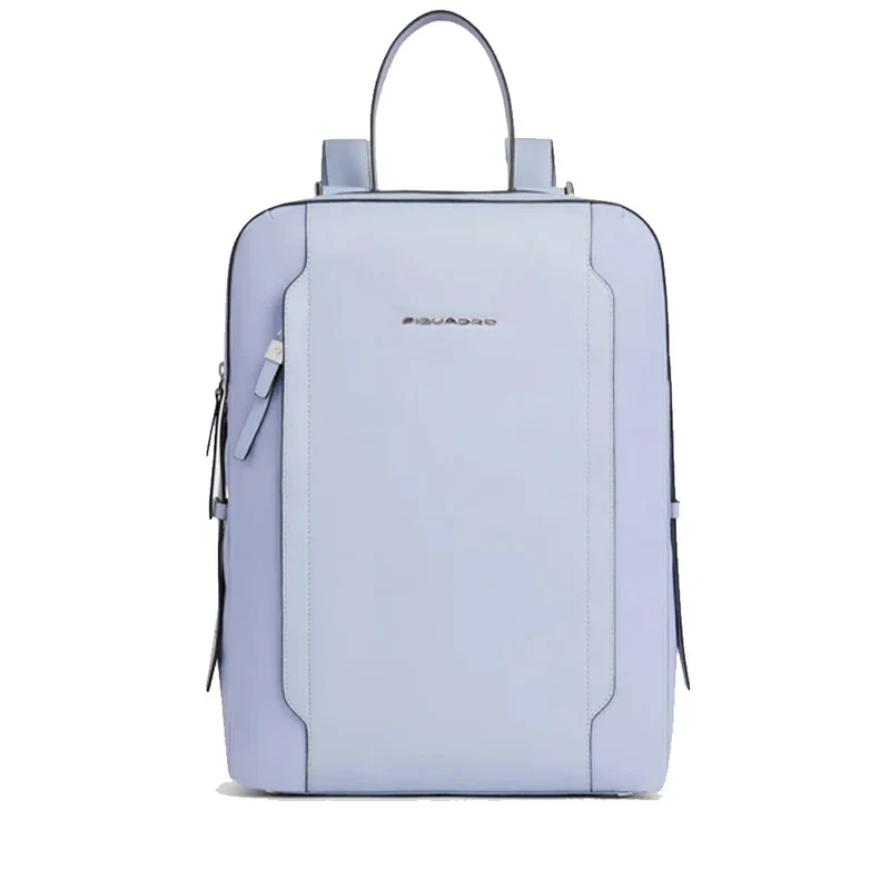 Zaino Donna PIQUADRO Porta Computer in Pelle e Tessuto Indaco Linea Circle - CA4576W92T