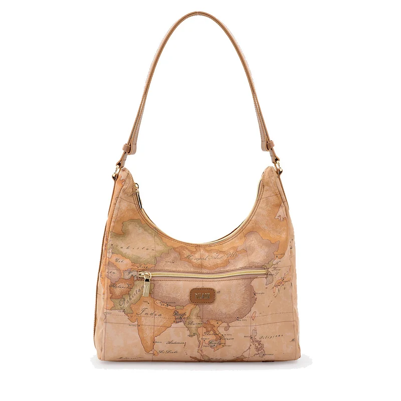 Borsa Donna Sottospalla 1A Classe Alviero Martini linea Soft Petals in Tessuto Soft Geo Classic e Cuoio LE58