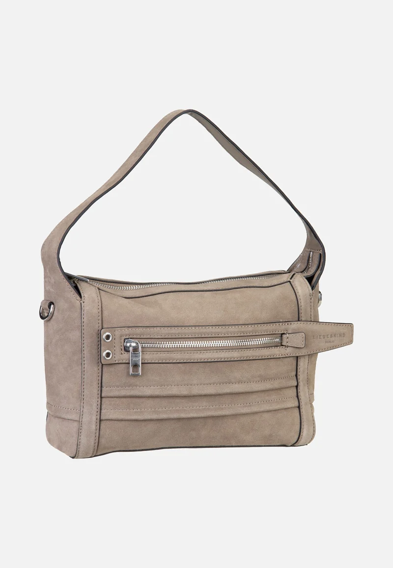 Delia Crossbody S Suede Neutral Grey - Crossbody Bag