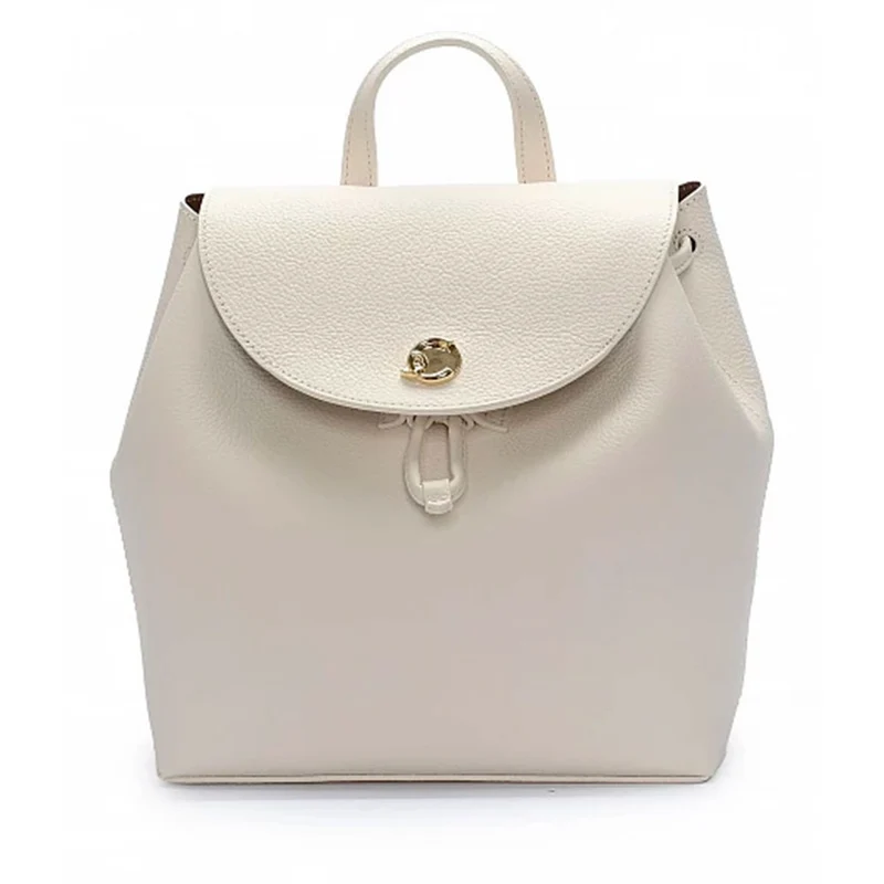 Zaino Donna COCCINELLE in Pelle Linea Nikla Mini colore Pearl - Cognac