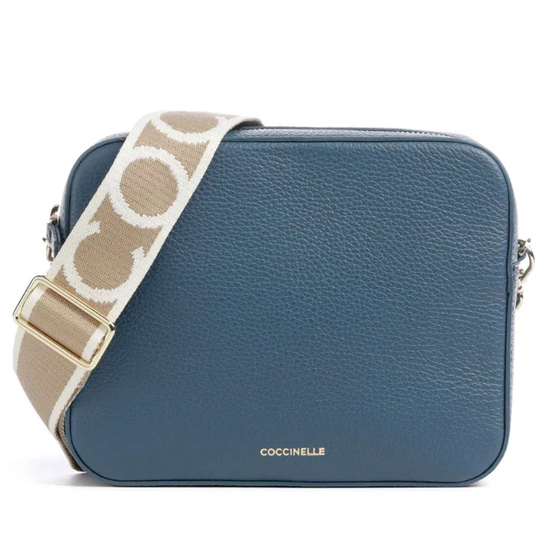Borsa Donna a Tracolla COCCINELLE Linea Tebe Colore Deep Blue - E5MN555M301