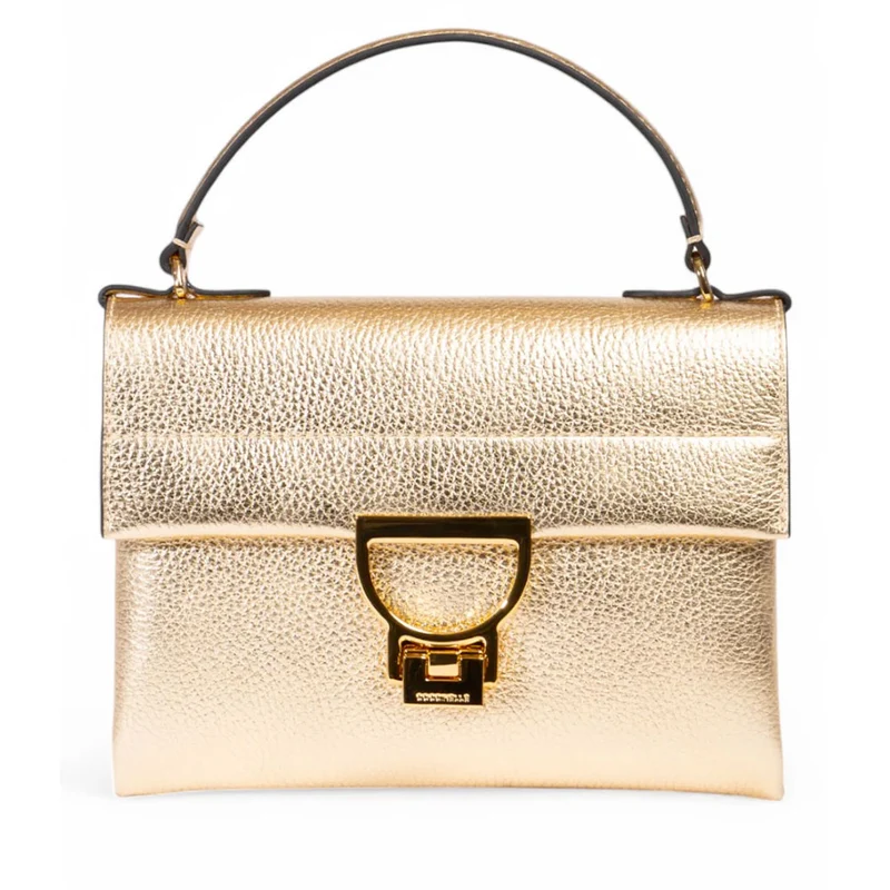 Borsa Donna a Mano con Tracolla COCCINELLE in Pelle Linea Arlettis Mini colore Golden