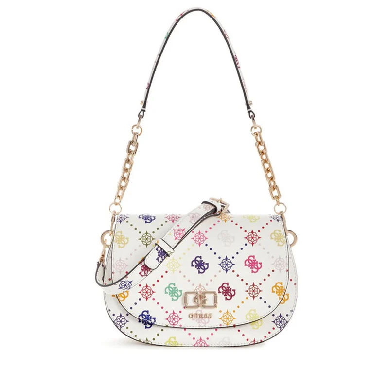 Borsa Donna a Spalla e Tracolla GUESS Linea Emelie Colore Multi Logo