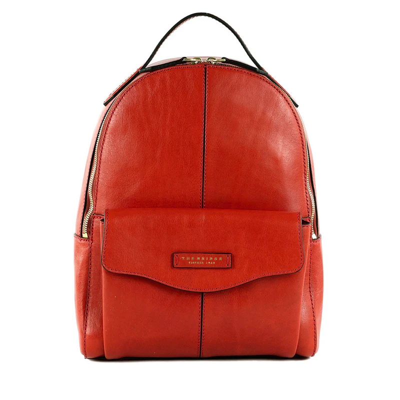 Zaino Donna Grande THE BRIDGE linea Gloria in Pelle Arancio Bruciato