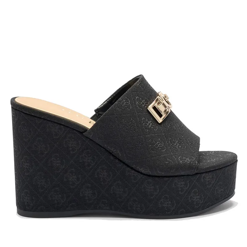 Sandali Donna GUESS con Zeppa Linea Evenza Colore Nero