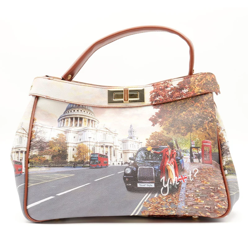 Borsa Donna Y NOT a Mano con Tracolla YES-645 London Tourist