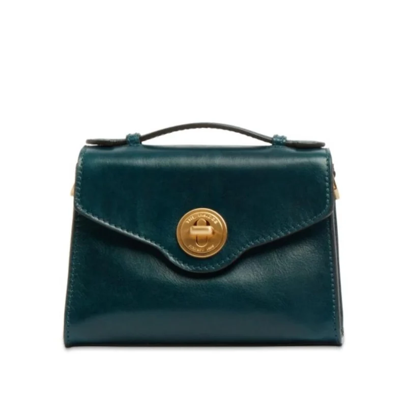 Borsa in pelle a tracolla con pattina e girello Irene