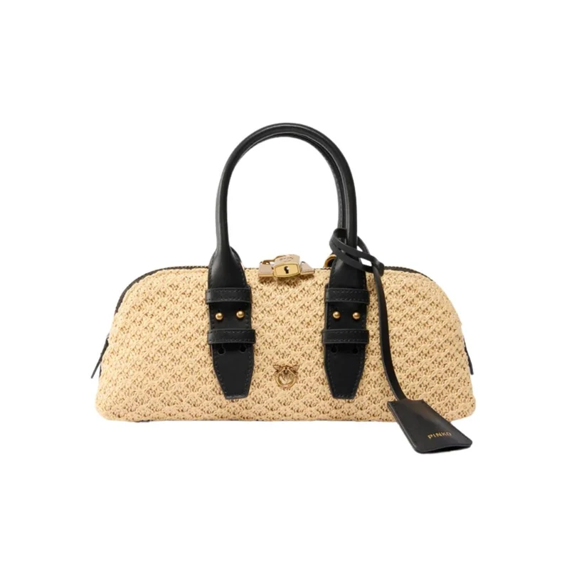 Borsa piccola a mano Escape Bag Horizontal in rafia