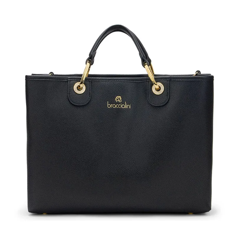 Borsa Donna a Mano Large BRACCIALINI linea Beth Nero