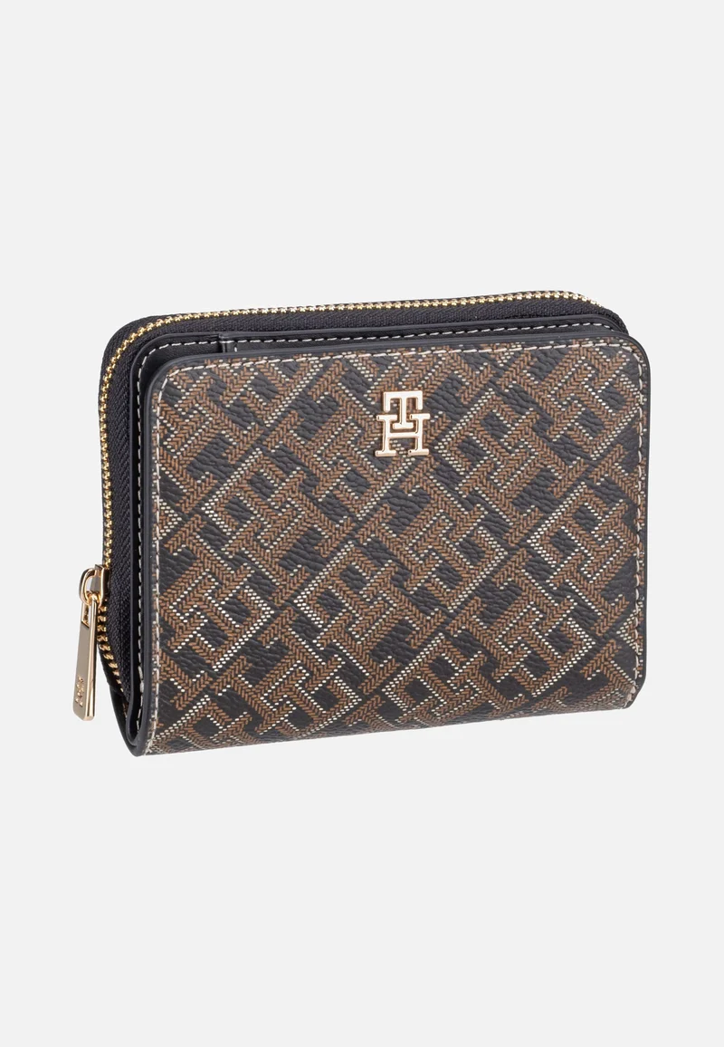 TH Icon Med Za W/Flap Mono Print Black Mix - Wallet
