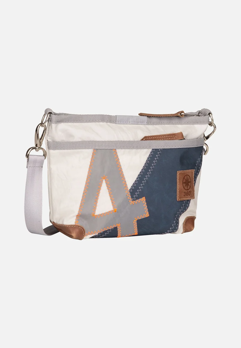 Deern Lütt Weiß/Blau mit hellgrauer Zahl - Pouch Bag