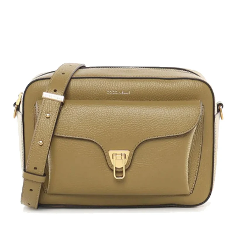 Borsa Donna a Tracolla COCCINELLE in Pelle Seagrass linea Beat Soft Misura Large