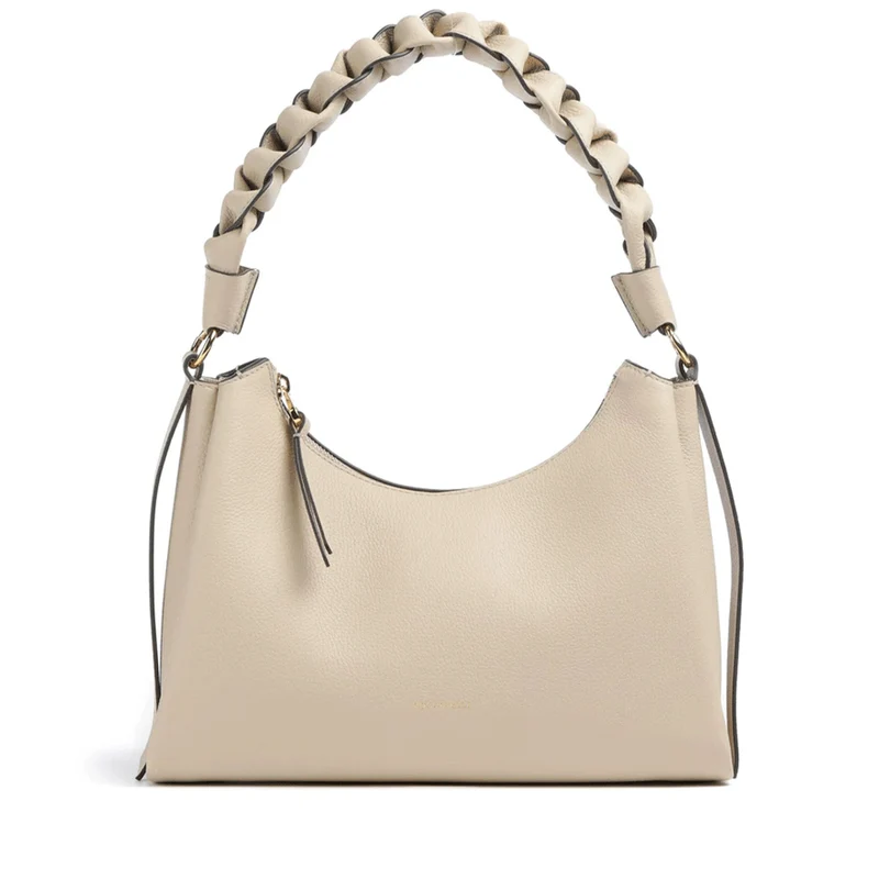 Borsa Donna a Spalla COCCINELLE in Pelle linea Boheme Small colore Sandshell - Seagrass