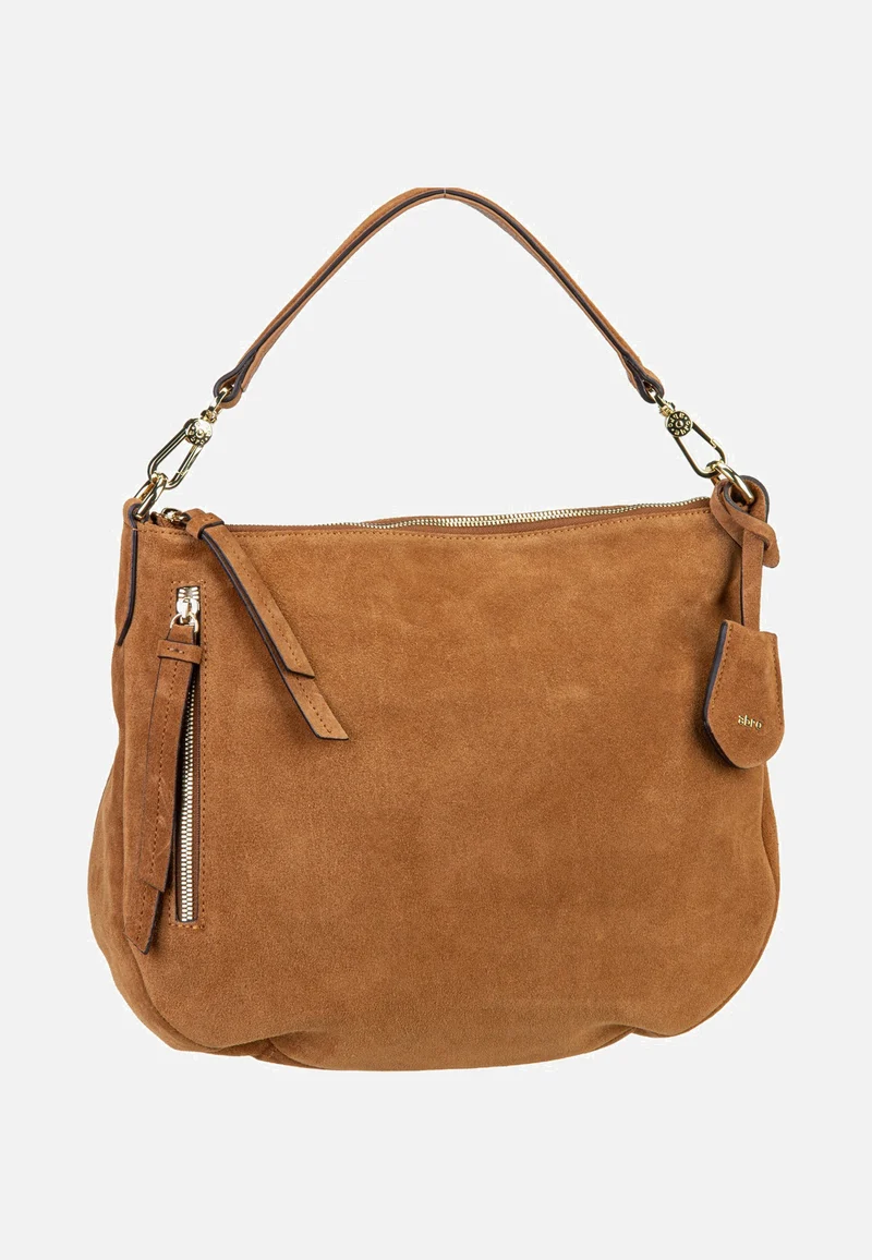 Juna Small Suede Cuoio - Hobo Bag