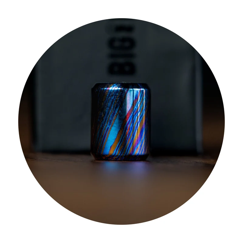 Titanium Damascus Bead