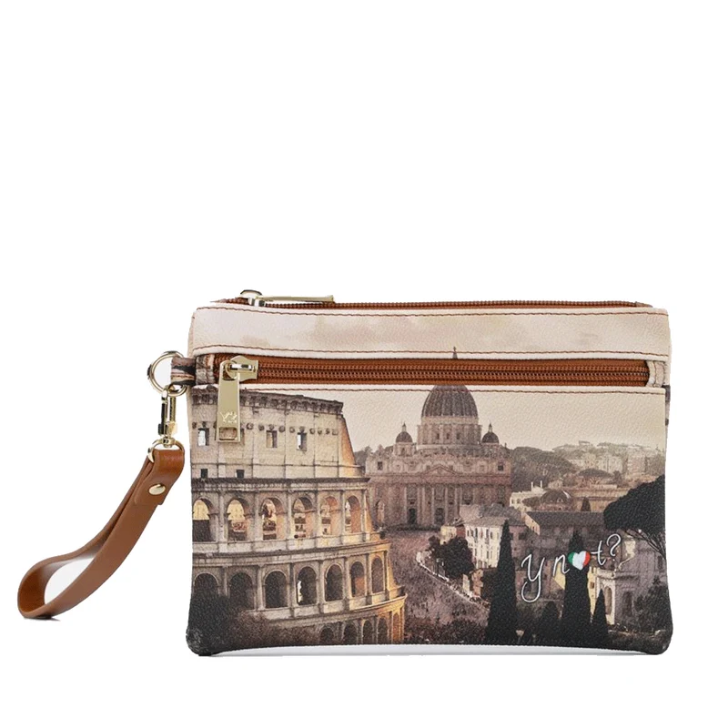 Pochette Donna con Zip Y NOT YES-342 Stampa Jubilee