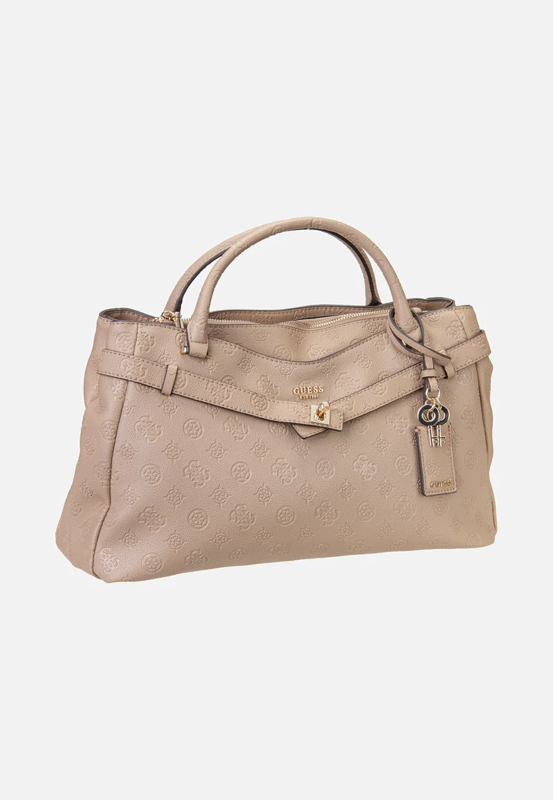 Ella Logo Large Girlfriend 46060 Beige Logo - Satchel
