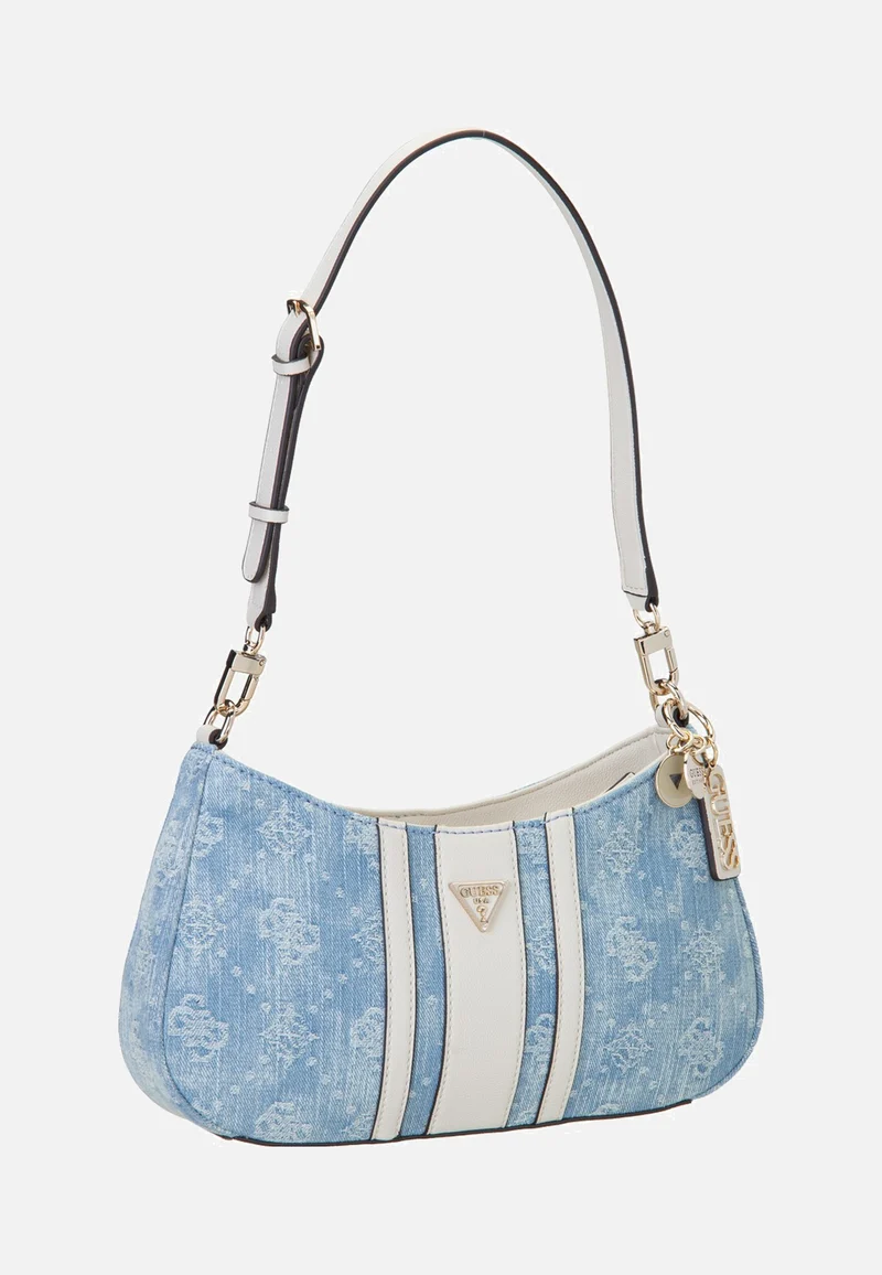Noelle II Top Zip 72180 Denim Logo - Shoulder Bag