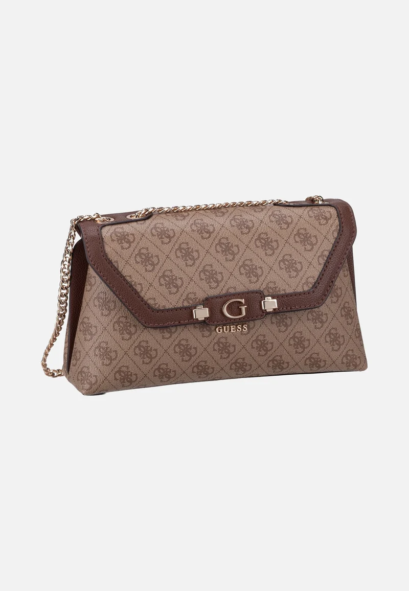 Lindsey Convertible Flap 49210 Latte Logo - Crossbody Bag