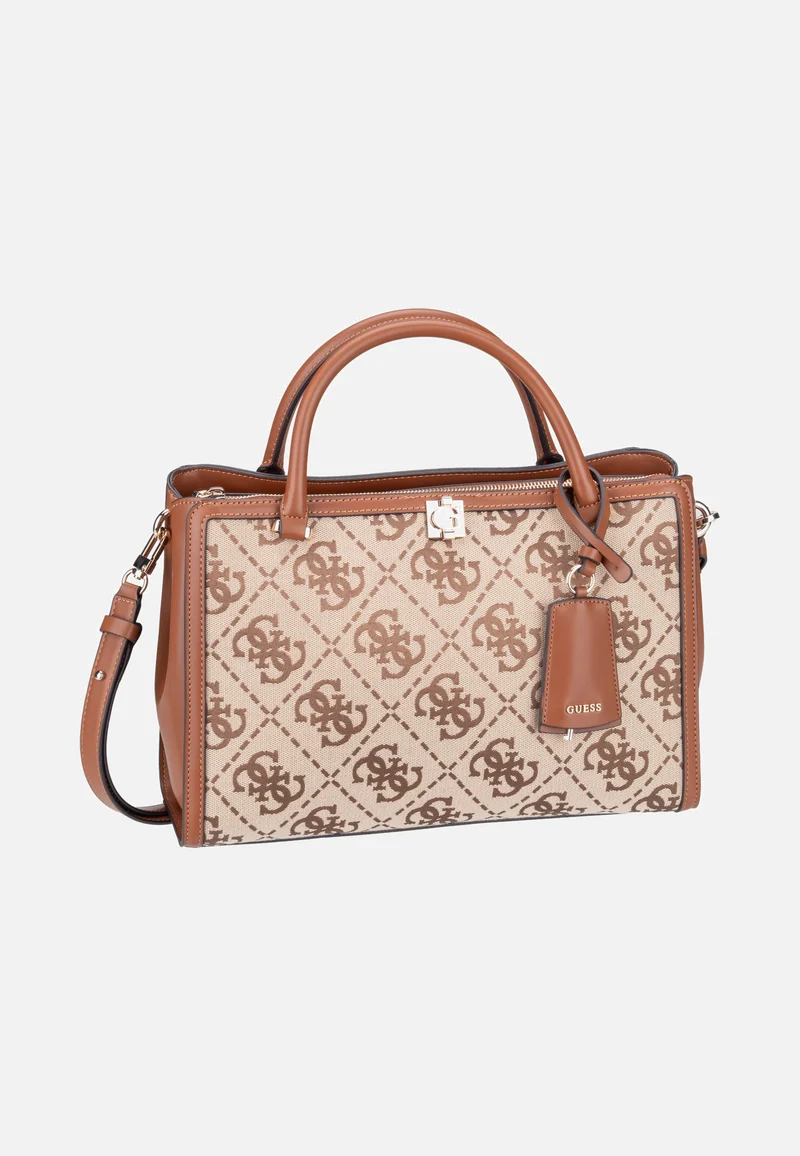 Audrey Logo Girlfriend 55070 Latte Logo - Satchel
