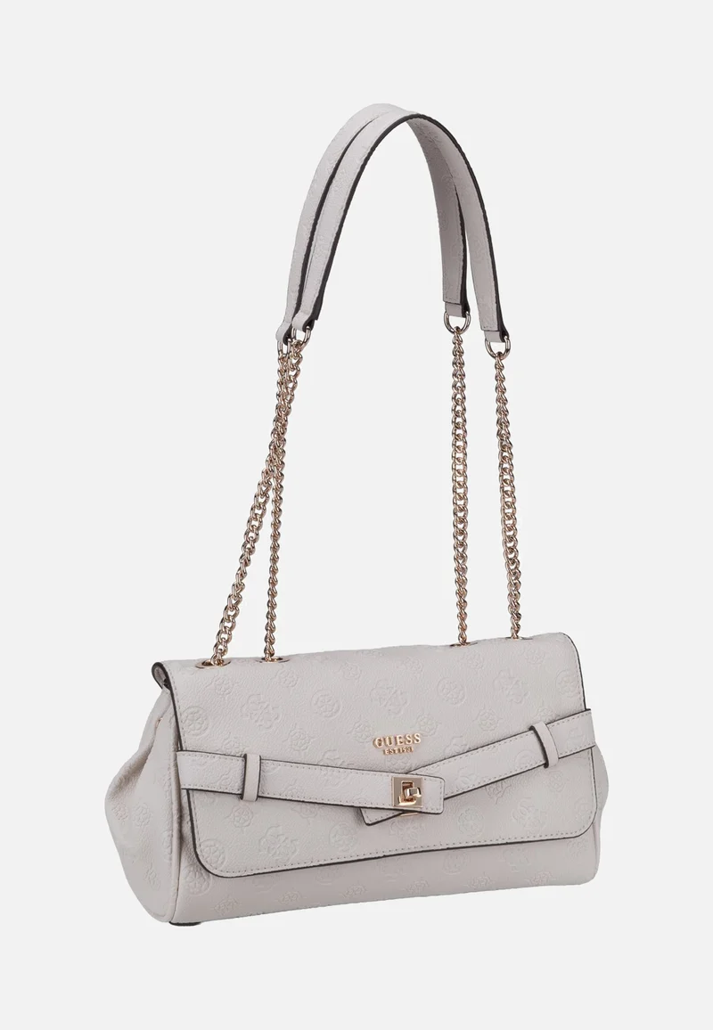 Ella Logo Convertible Flap 46210 Stone Logo - Evening Bag