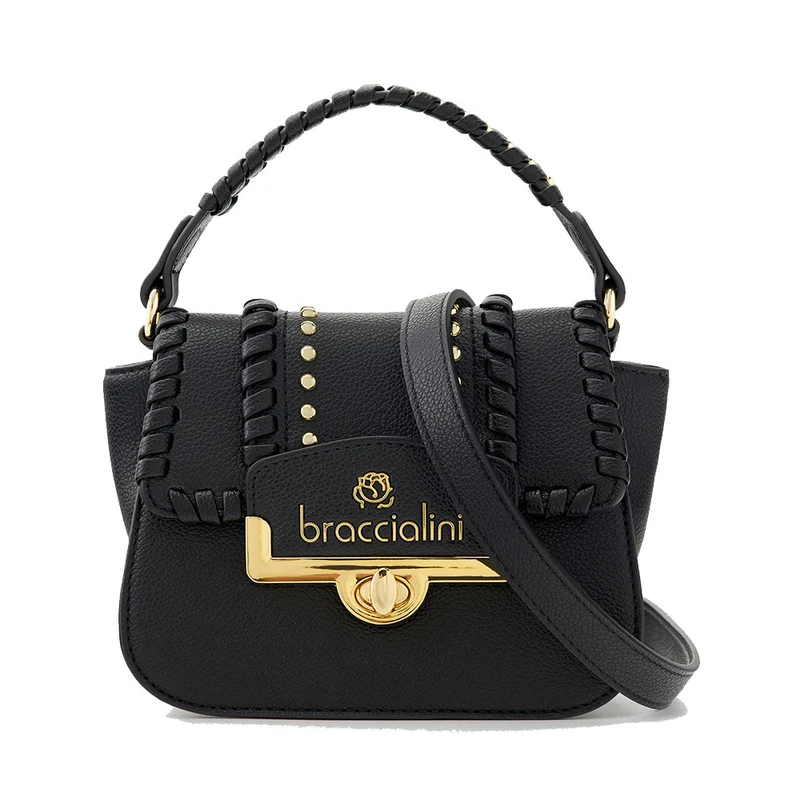 Borsa Donna a Mano Mini BRACCIALINI linea Ribbon Nera