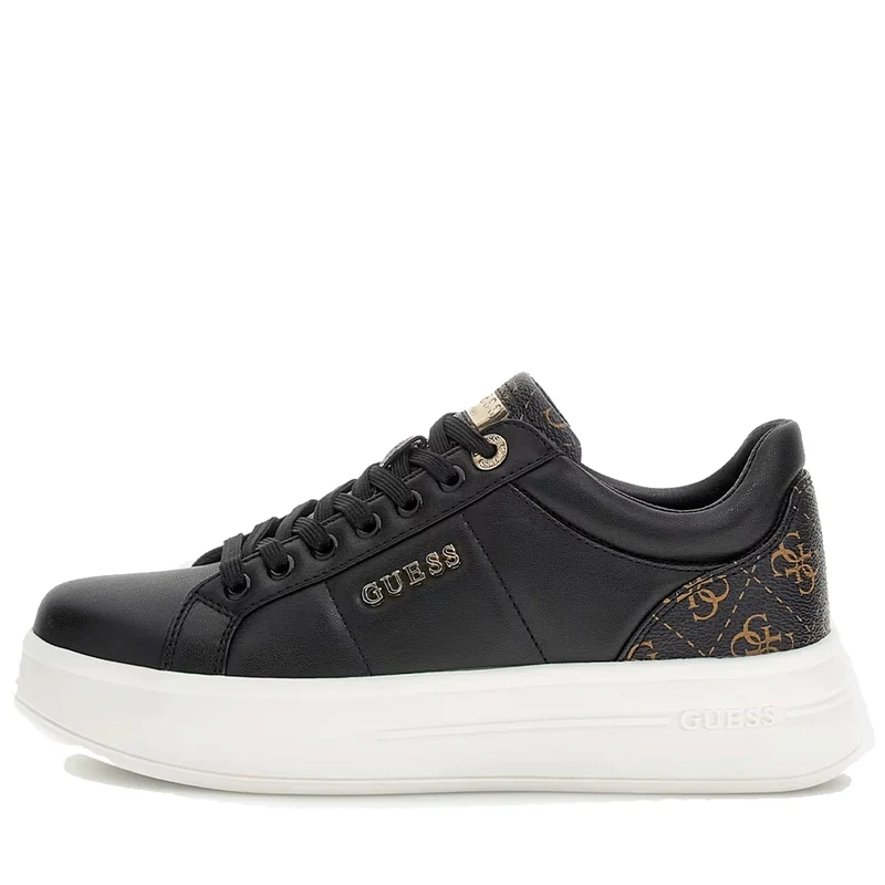 Sneakers Donna GUESS in Pelle Colore Black - Brown Linea Welli