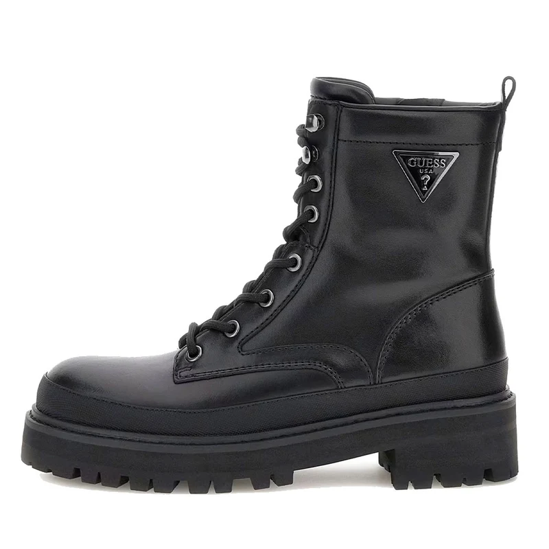 Scarpe Donna Anfibio GUESS in Pelle linea Bada Colore Nero