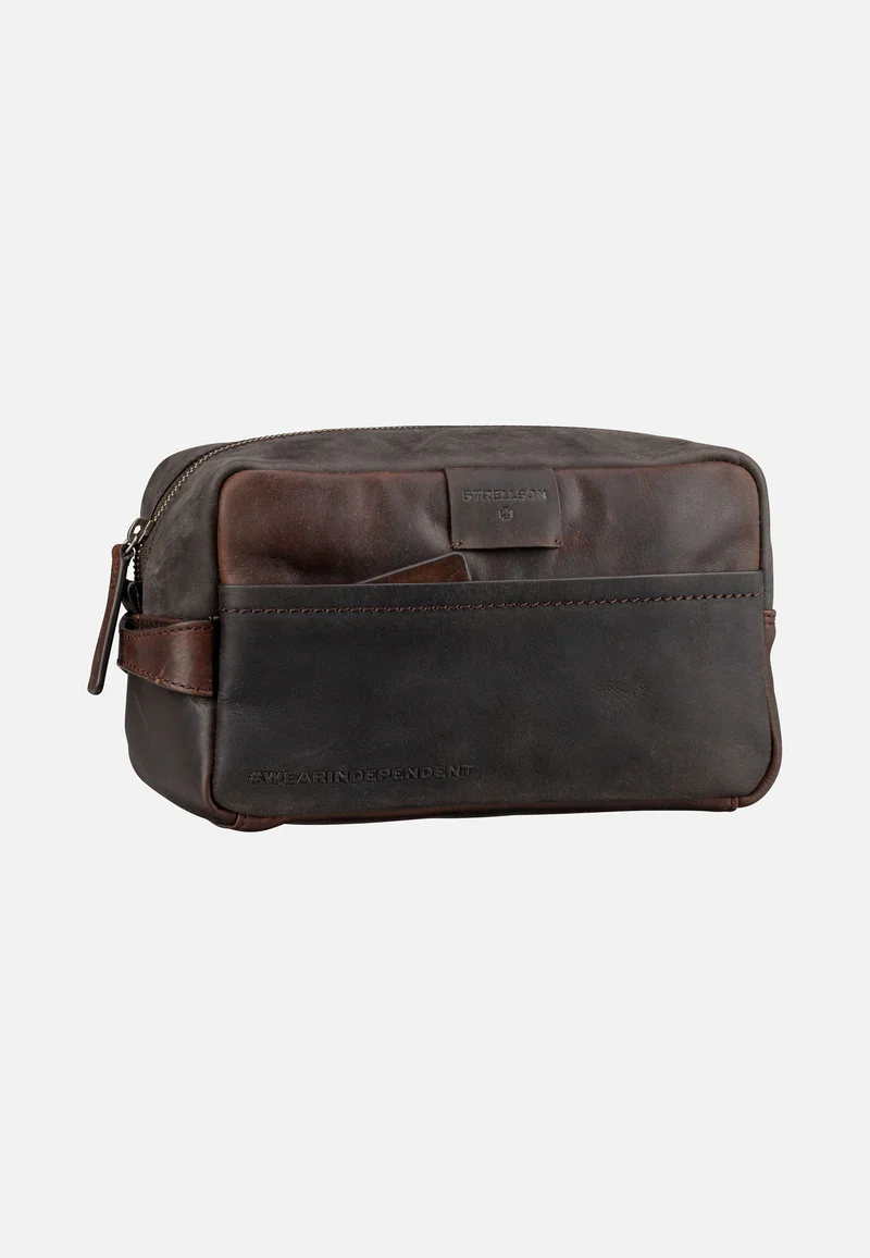 Brick Lane Dick Washbag SHZ Dark Brown - Toiletry Bag