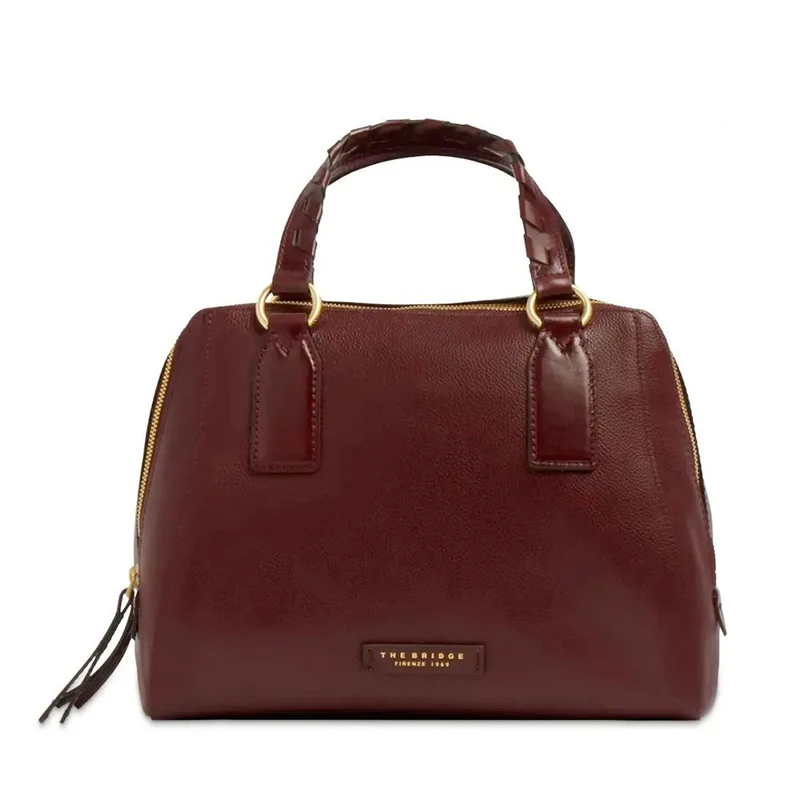 Borsa Donna a Mano Large THE BRIDGE linea Ines in Pelle Viola