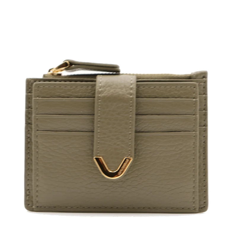 Portacarte Donna COCCINELLE in Pelle Laurel Green Linea Dew