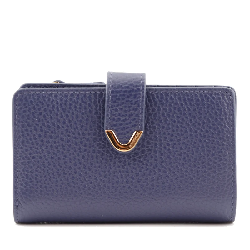 Portafoglio Donna con Doppio Scomparto COCCINELLE in Pelle Royal Blue Linea Dew