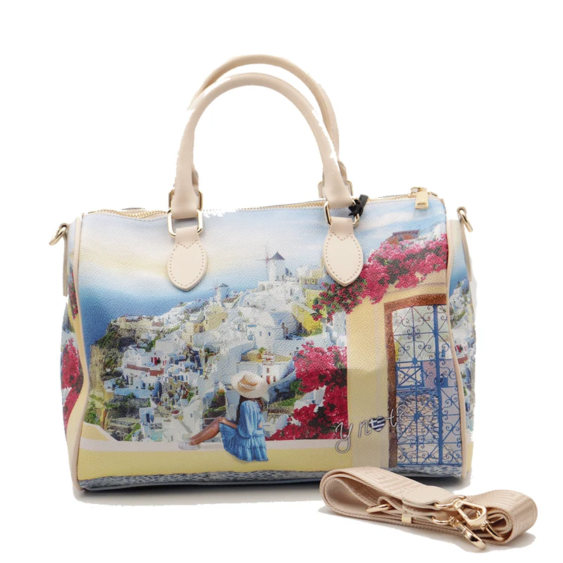 Borsa Donna Y NOT Bauletto Medio con Tracolla YES-318 Greek Summer