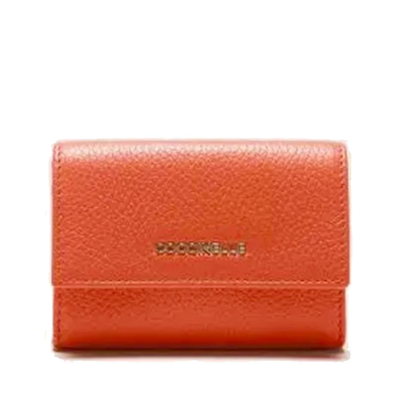 Portafoglio Piccolo COCCINELLE in Pelle Linea Metallic Soft colore Grenadine Red - E2MW5173201