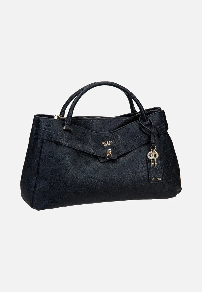 Ella Logo Large Girlfriend 46060 Black Logo - Satchel