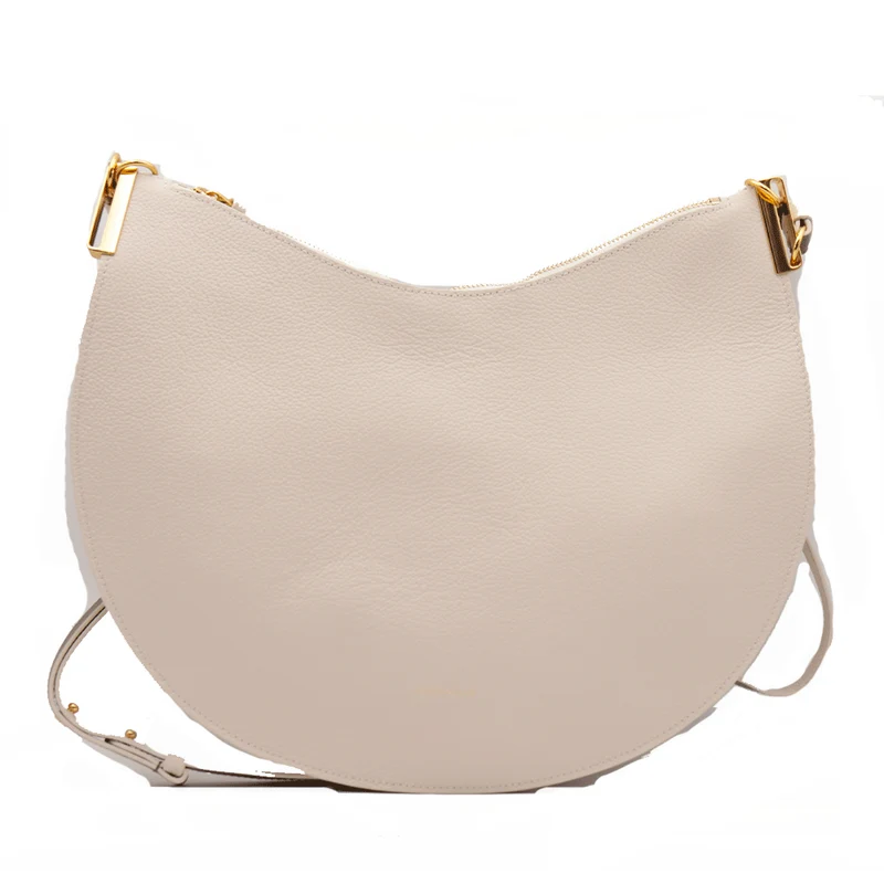 Borsa Donna a Spalla COCCINELLE in Pelle Linea Sunup Maxi Lambskin White - Laurel Green