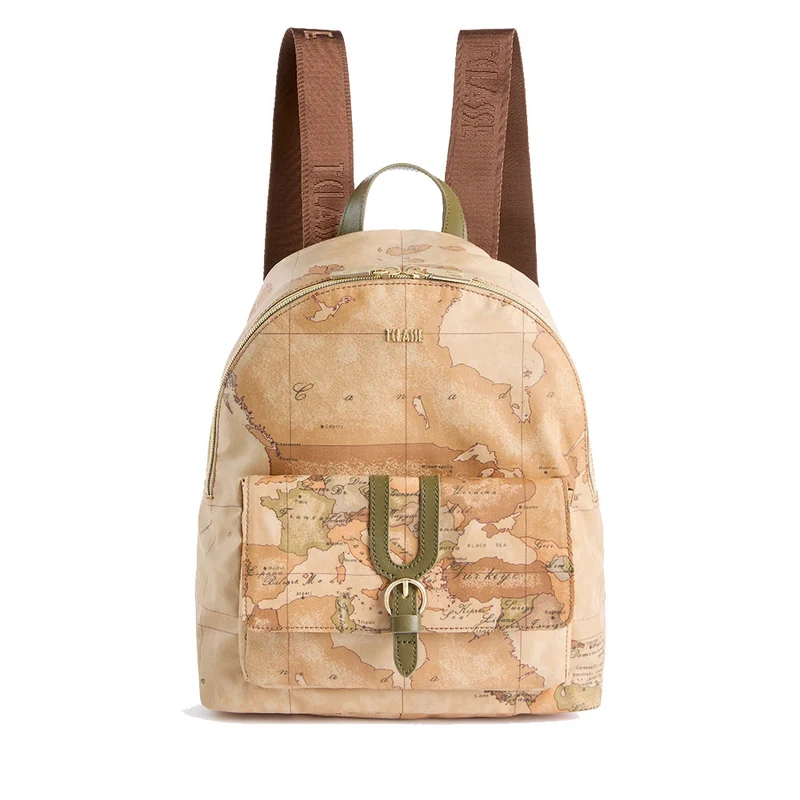 Zaino Donna 1A Classe Alviero Martini linea Highland Soft Geo Classic e Verde Muschio LD39