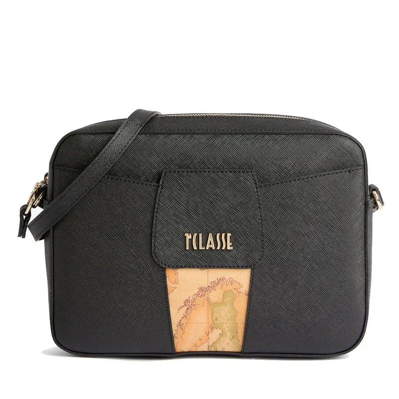 Borsa Donna a Tracolla 1A Classe Alviero Martini linea Bloom City Nero LD31