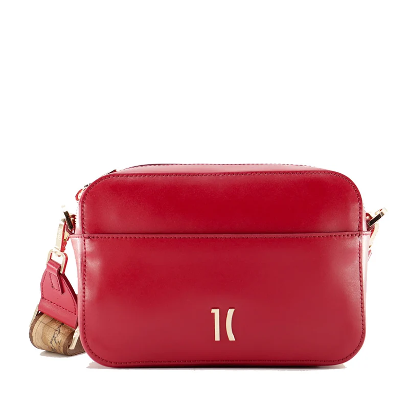 Borsa Donna a Tracolla 1A Classe Alviero Martini linea Winter Lux in Pelle Rosso Lampone LE05