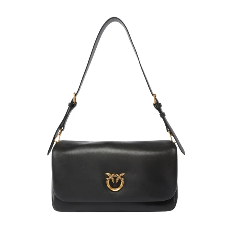Borsa a tracolla media Love Bag Click Soft Horizontal Handle in pelle