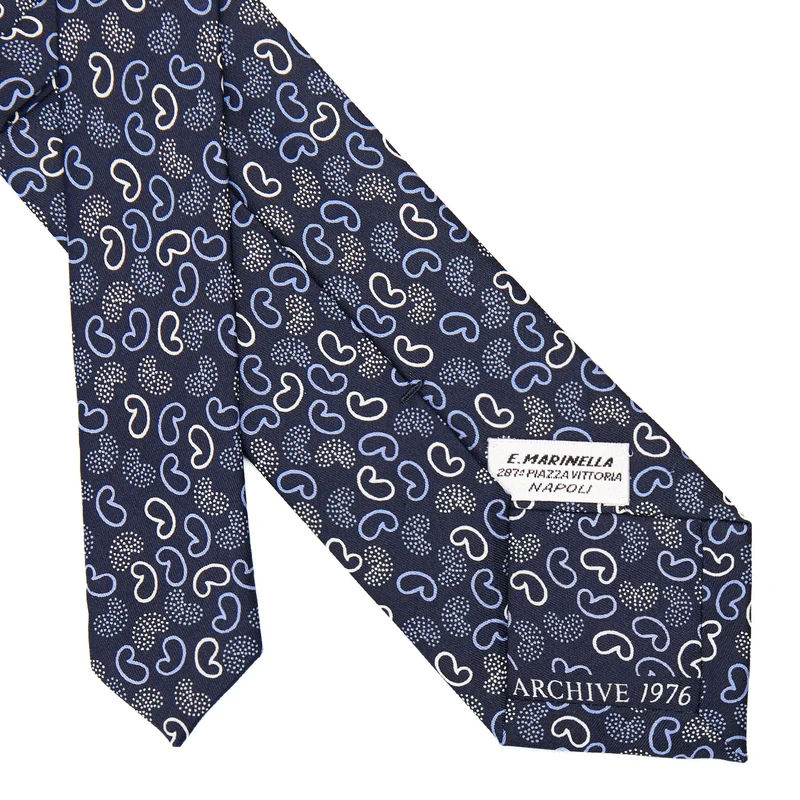DARK BLUE SILK TIE