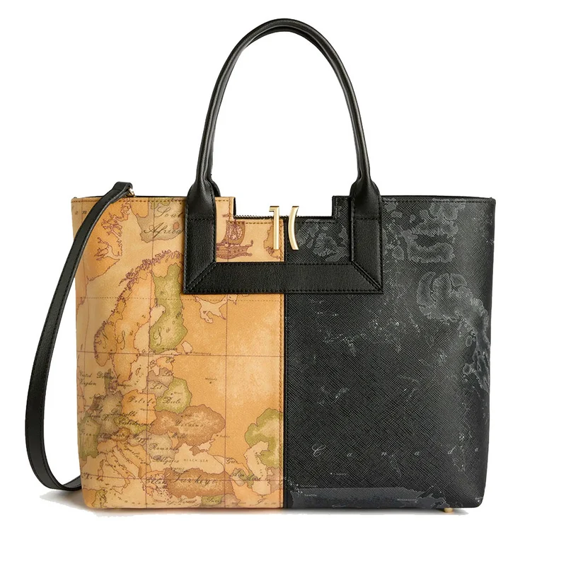 Borsa Donna a Mano 1A Classe Alviero Martini linea Eclipse Geo stampa Geo Night e Geo Classic LE24