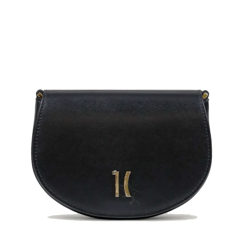 Borsa Donna Tonda a Tracolla 1A Classe Alviero Martini linea Winter Lux in Pelle Nera LE06