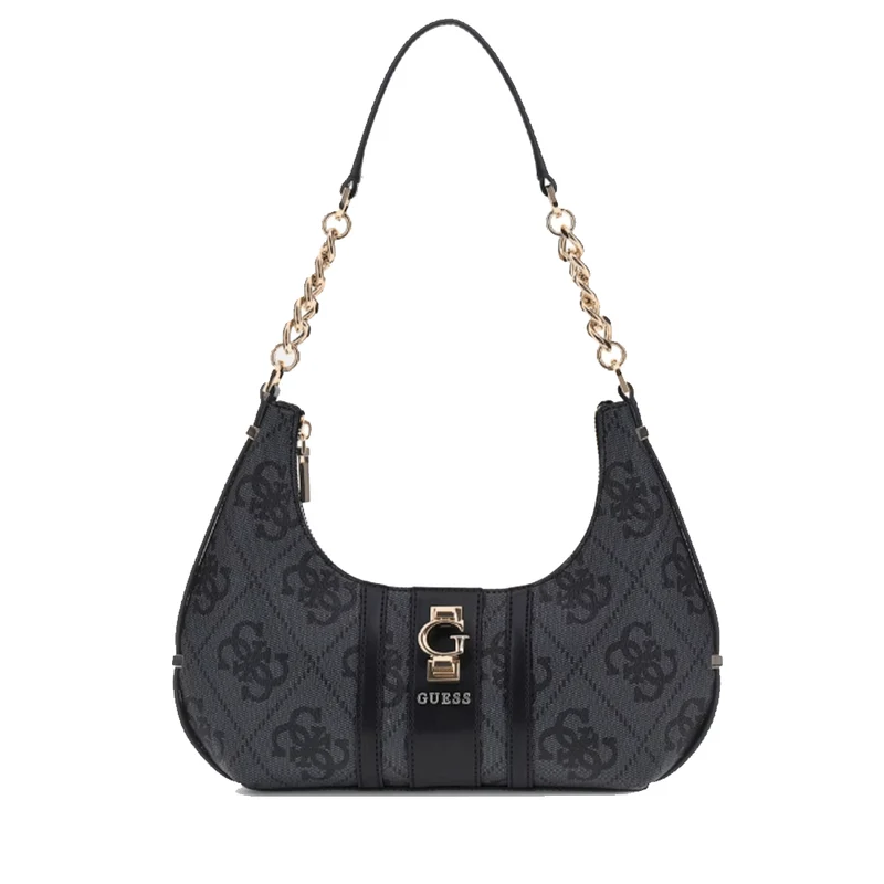 Borsa Donna a Spalla GUESS Linea Erenia colore Coal Logo Misura Piccola