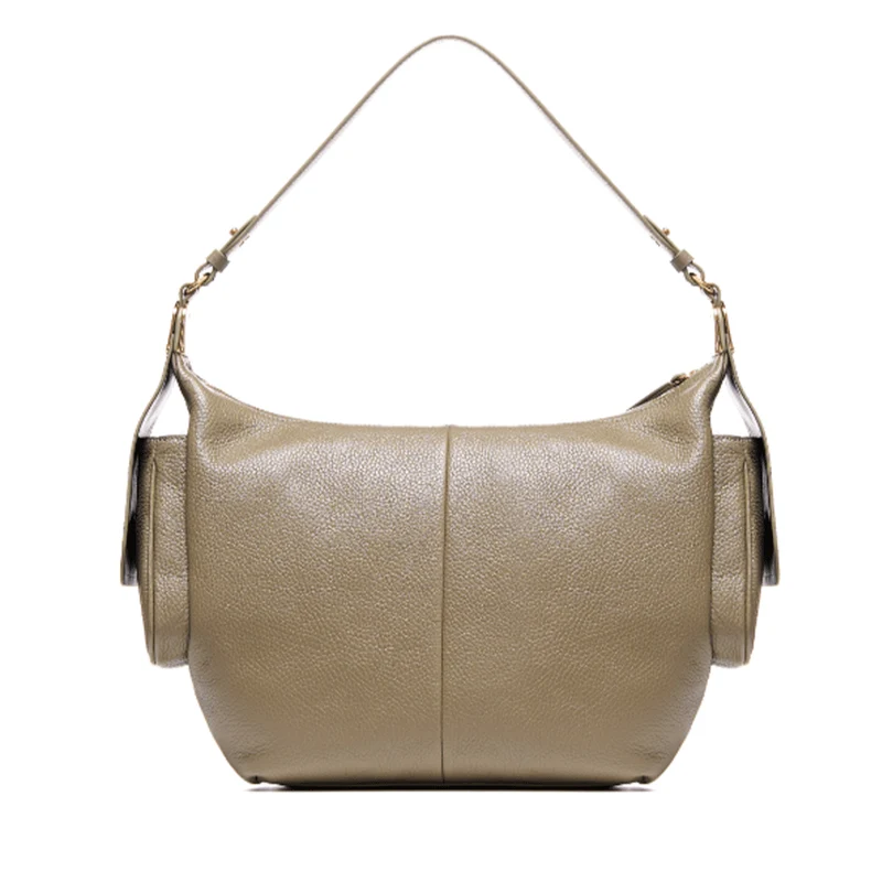 Borsa Donna a Spalla COCCINELLE in Pelle Colore Laurel Green linea Campus